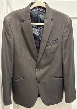 Billy London UK Blazer Men's 40R Brown 2 Button Single Breasted Sports Coat